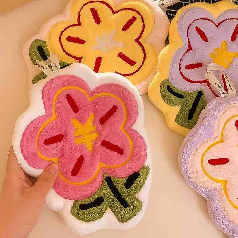 Cute Kawaii Flower Hand Towel | Soft & Absorbent