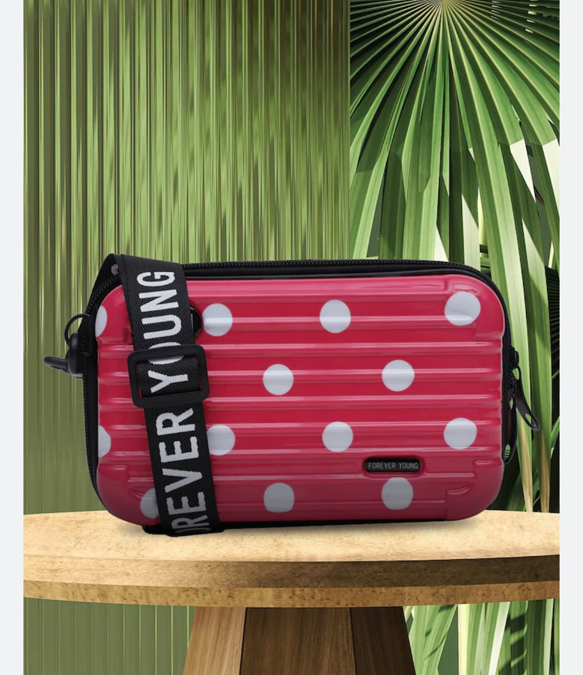 Polka Dots Suitcase Sling Bag