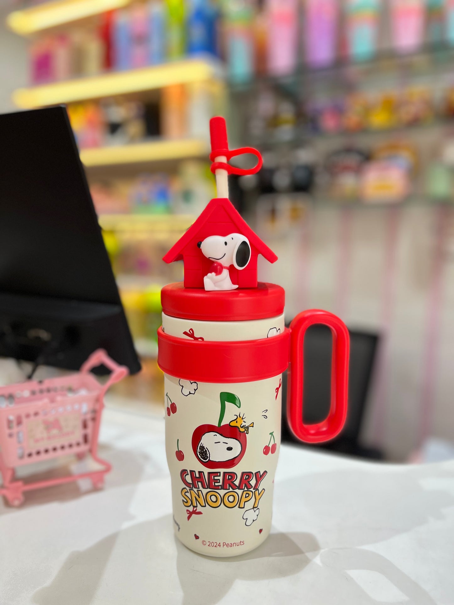 Cute 3D-Figures Insulated Tumbler with Straw