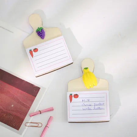 Mini Chopping Board Fridge Magnet with Notepad