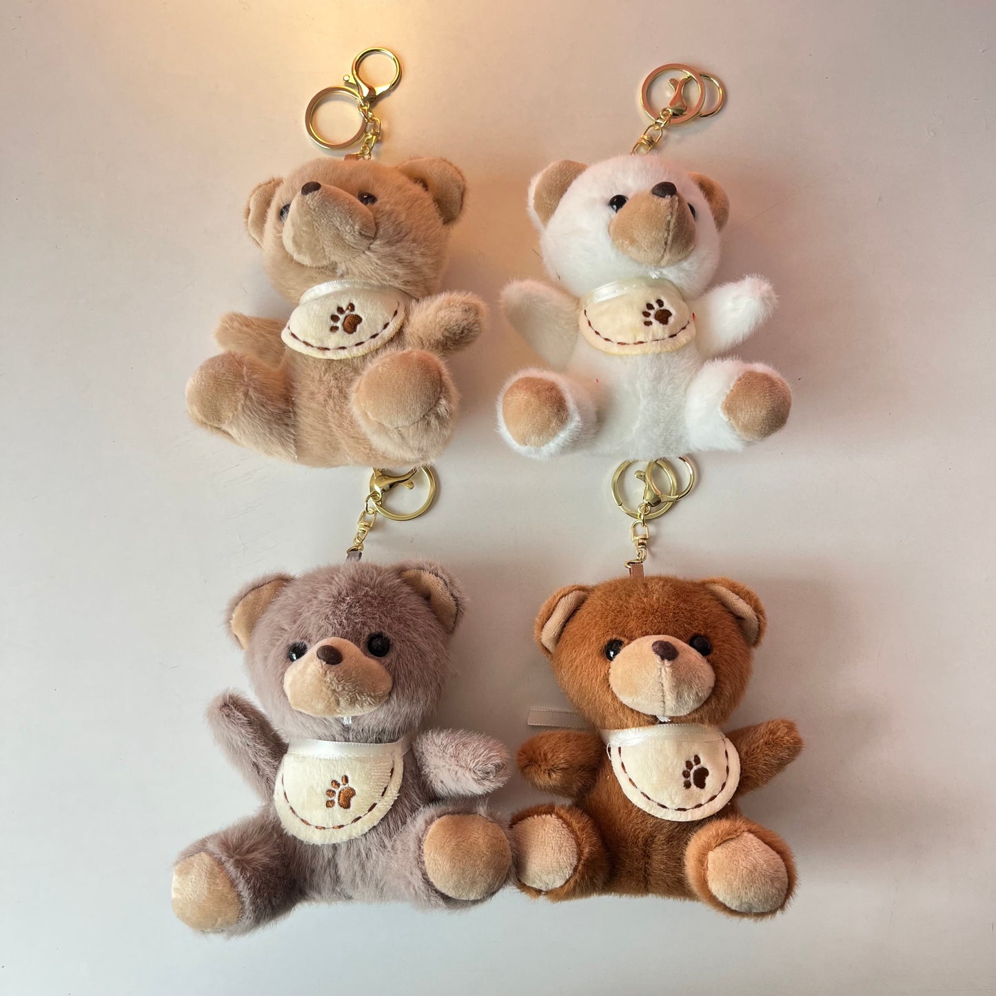 Paw Teddy Plushie Keychain