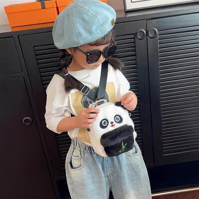 Cute Panda Furr Bagpack