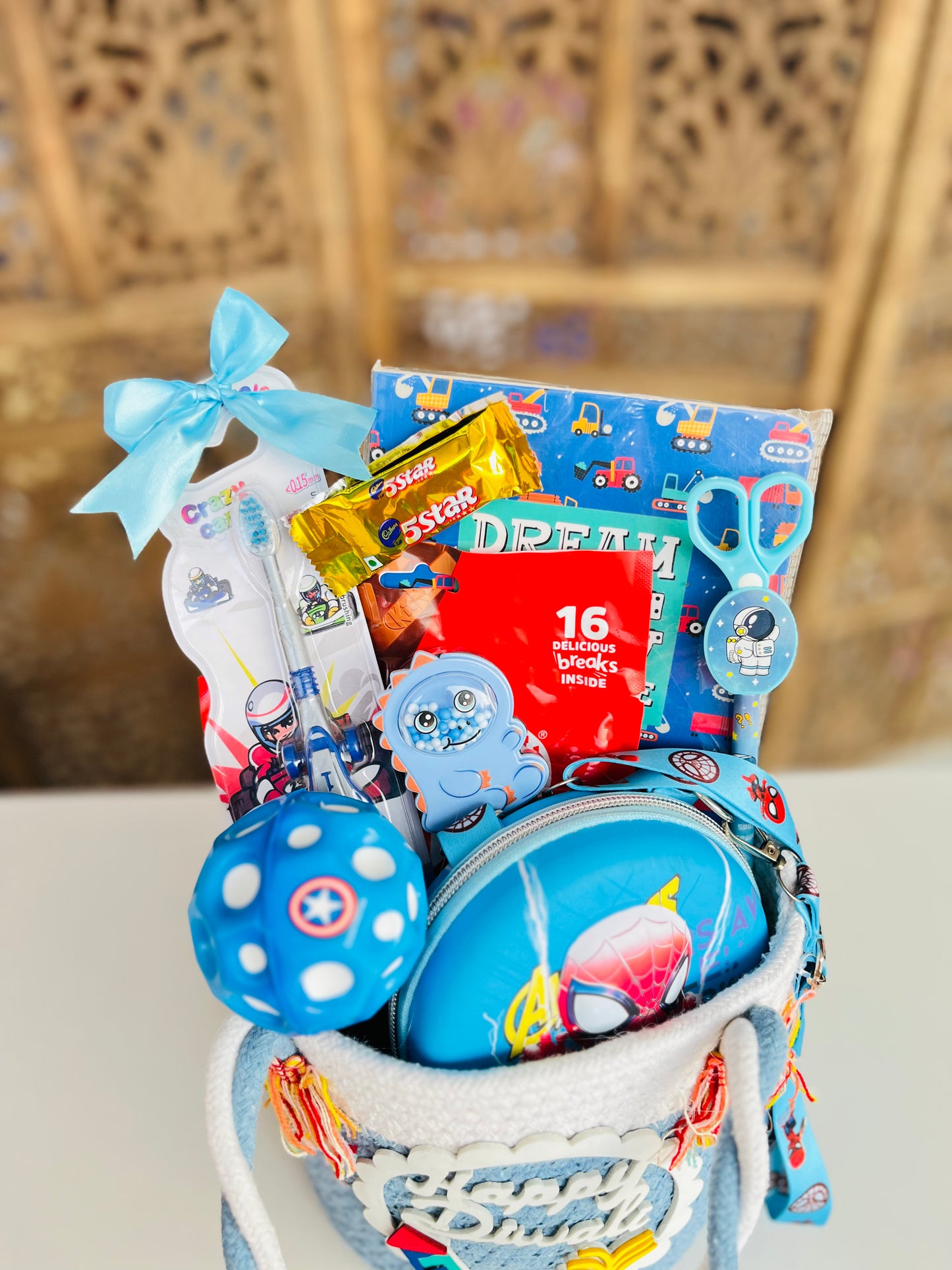 Diwali Special Basket Hamper - Kids Edition