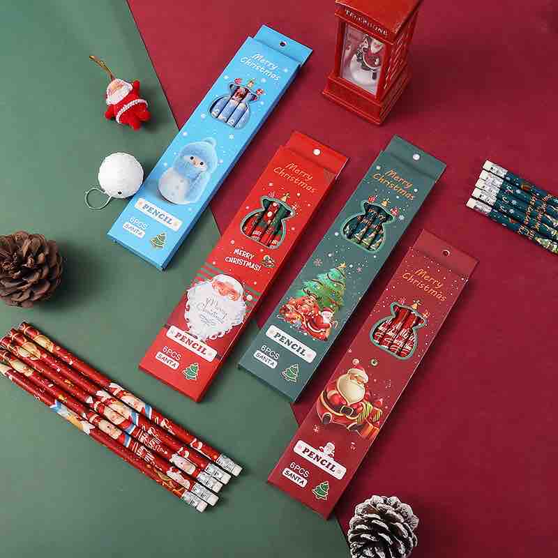 Christmas Pencils Pack (12 Pcs Box)