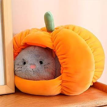 Pumpkin Cat Plushie/Soft Toy
