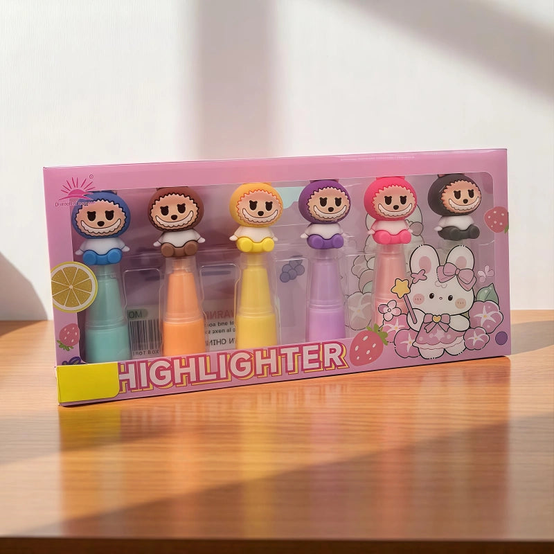 Labubu Highlighters Set - 6 Colors