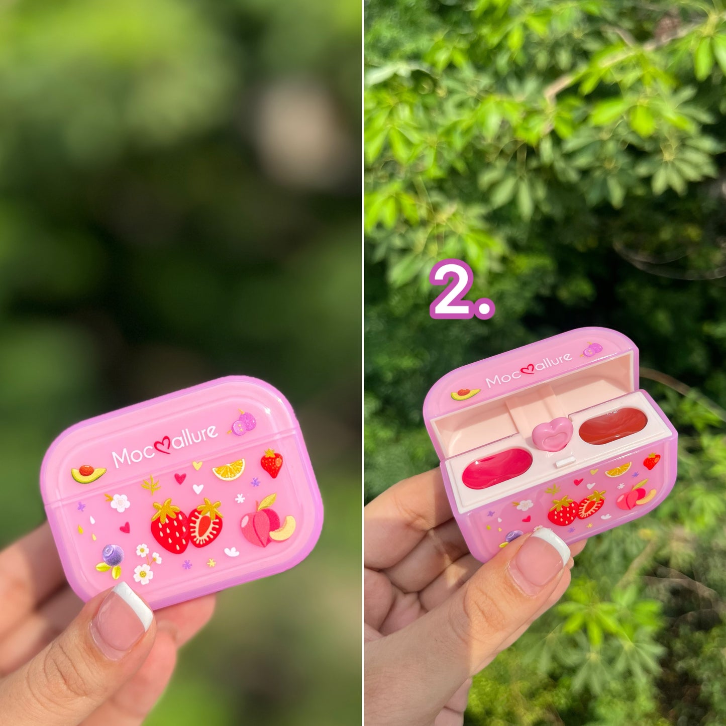 Strawberry Airpods Lipstick Case