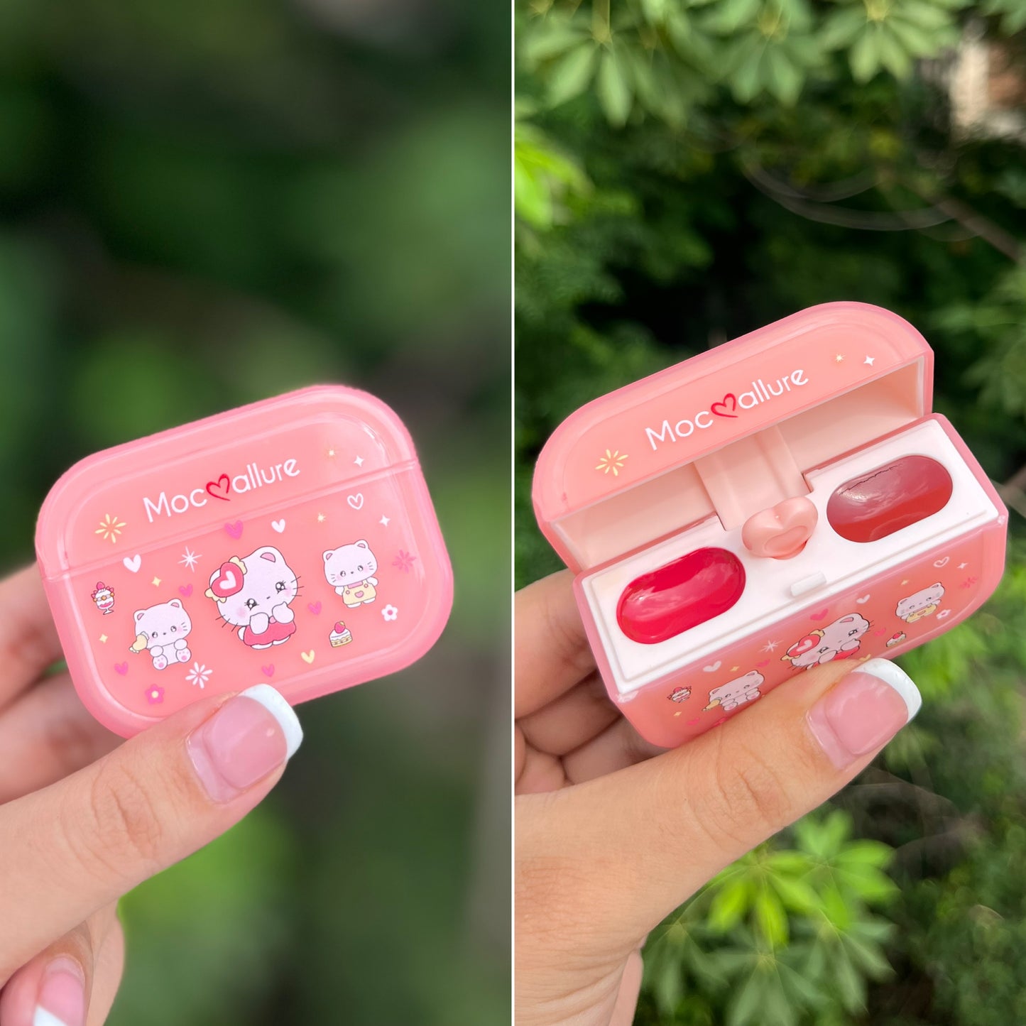 Cute Kitty Airpods Lipstick Case
