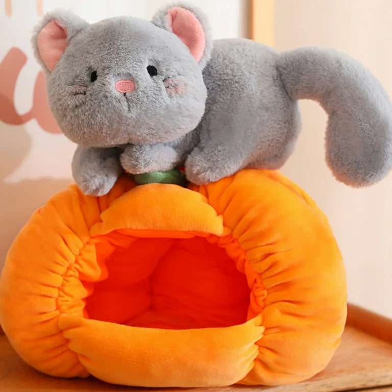 Pumpkin Cat Plushie/Soft Toy