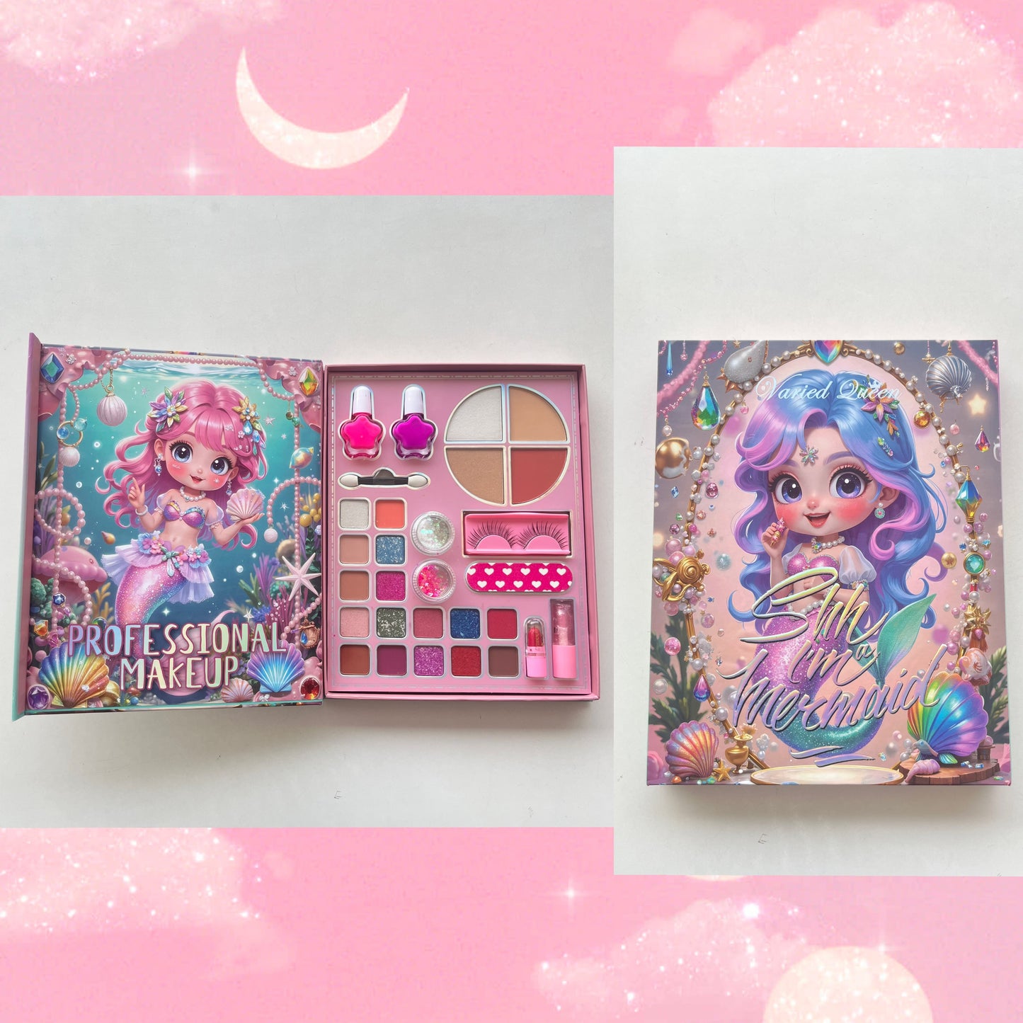 I'm a Mermaid Beauty Makeup Set | Kid's Makeup Book/Combo