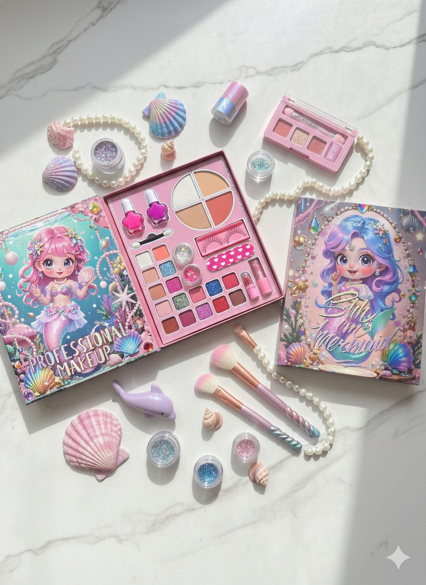 I'm a Mermaid Beauty Makeup Set | Kid's Makeup Book/Combo