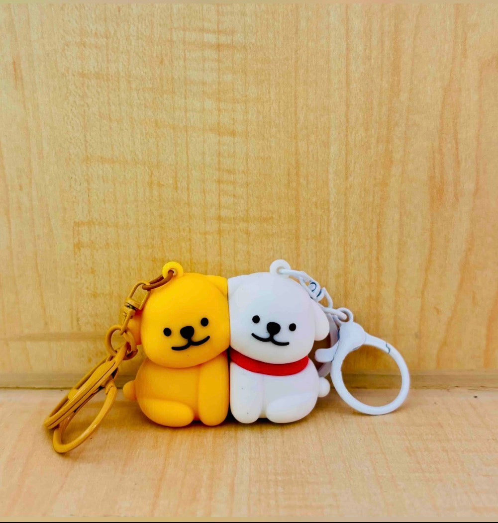 Puppy Magnetic Keychains - Set of 2 Keychains