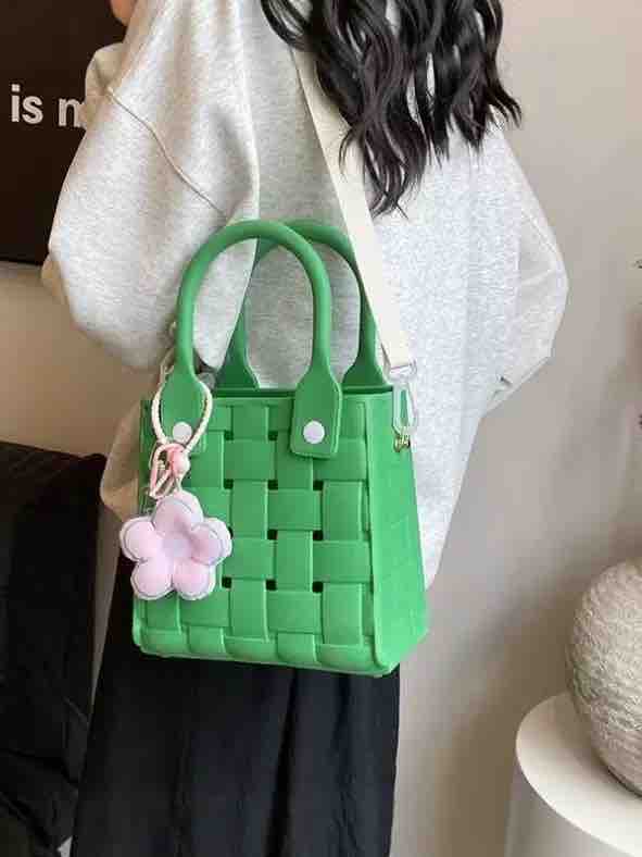 Stylish Silicone Bags with 5 Pcs Detachable Charms