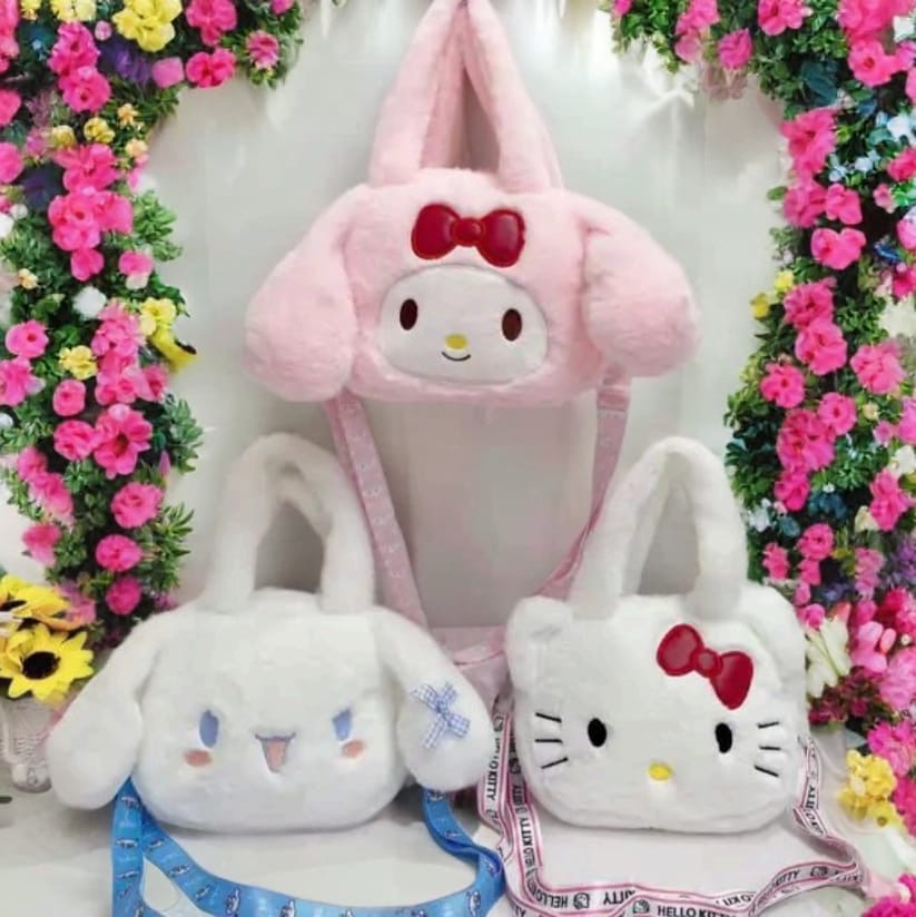 3D Furr Sanrio Hand Plushie Bag