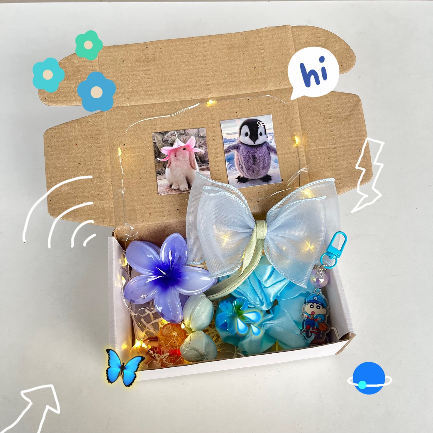 Blueberry LED Hamper