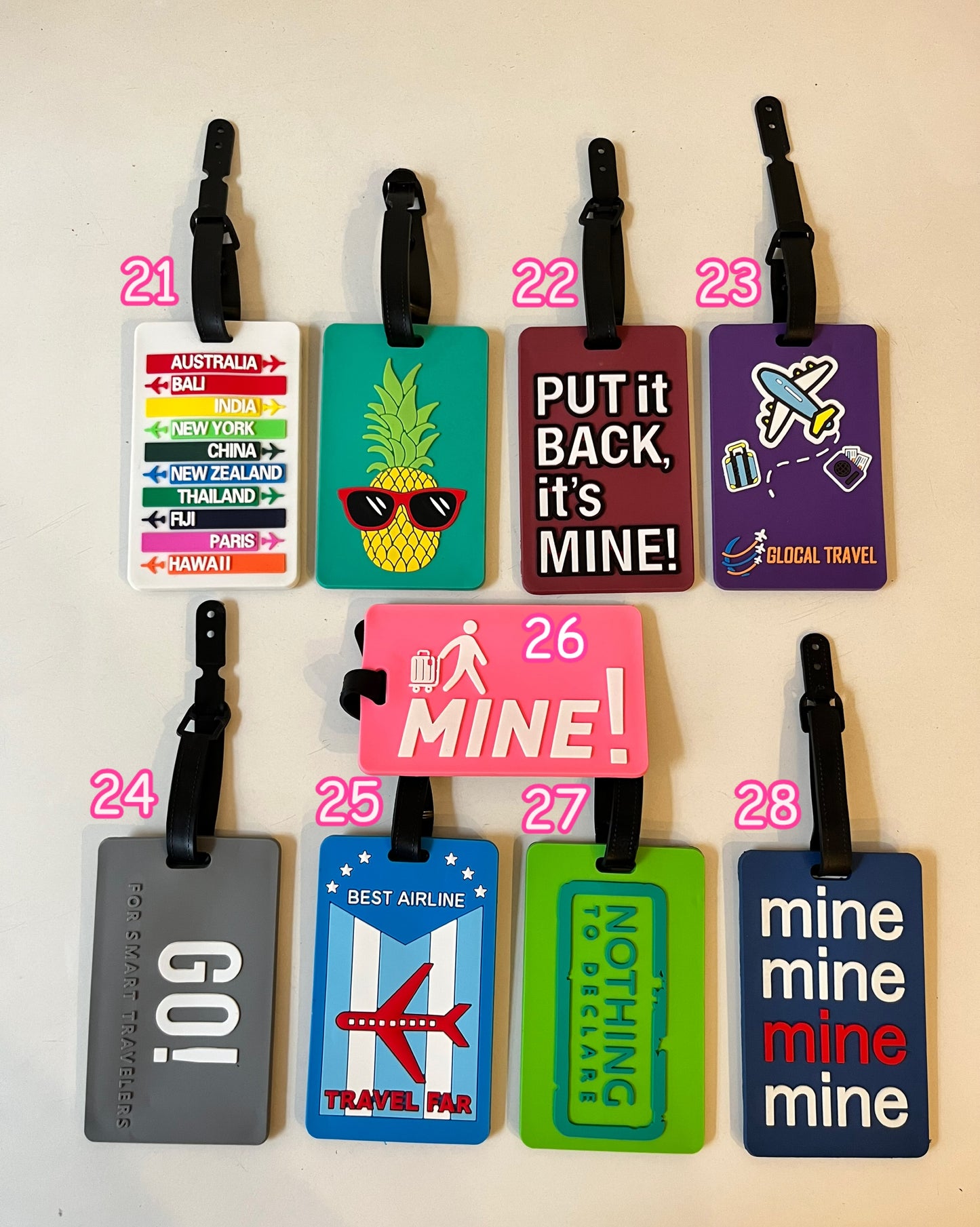 Silicone Bag Tag/Luggage Tag