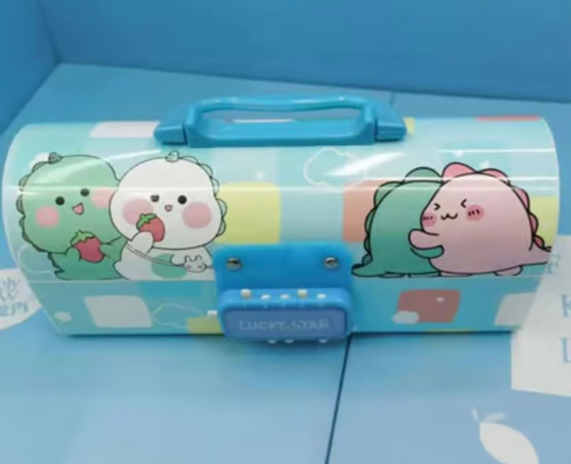 Kawai Pencil Box With Password/Whiteboard & Marker