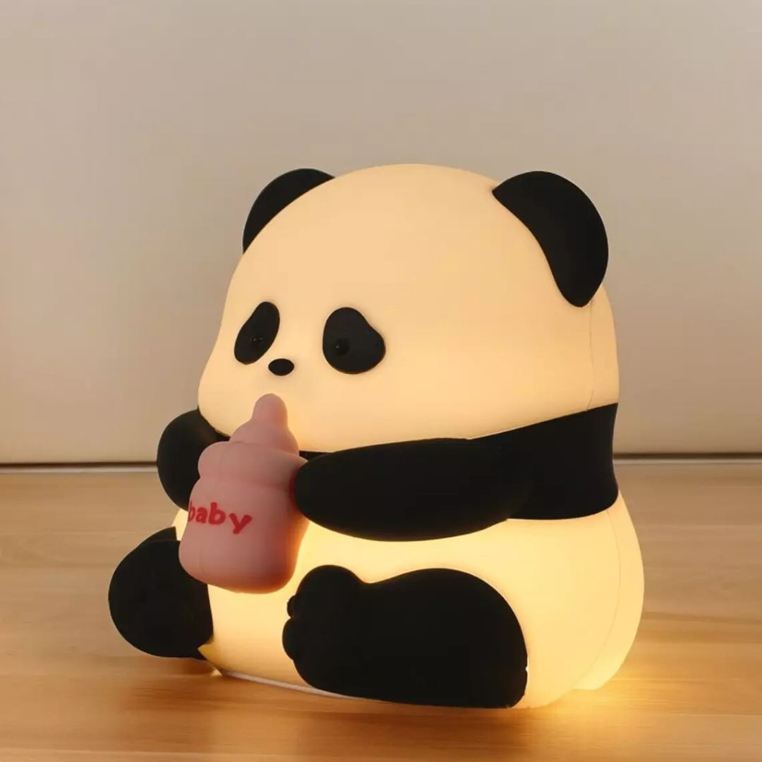 Milk Bottle Baby Panda Silicone Touch Lamp