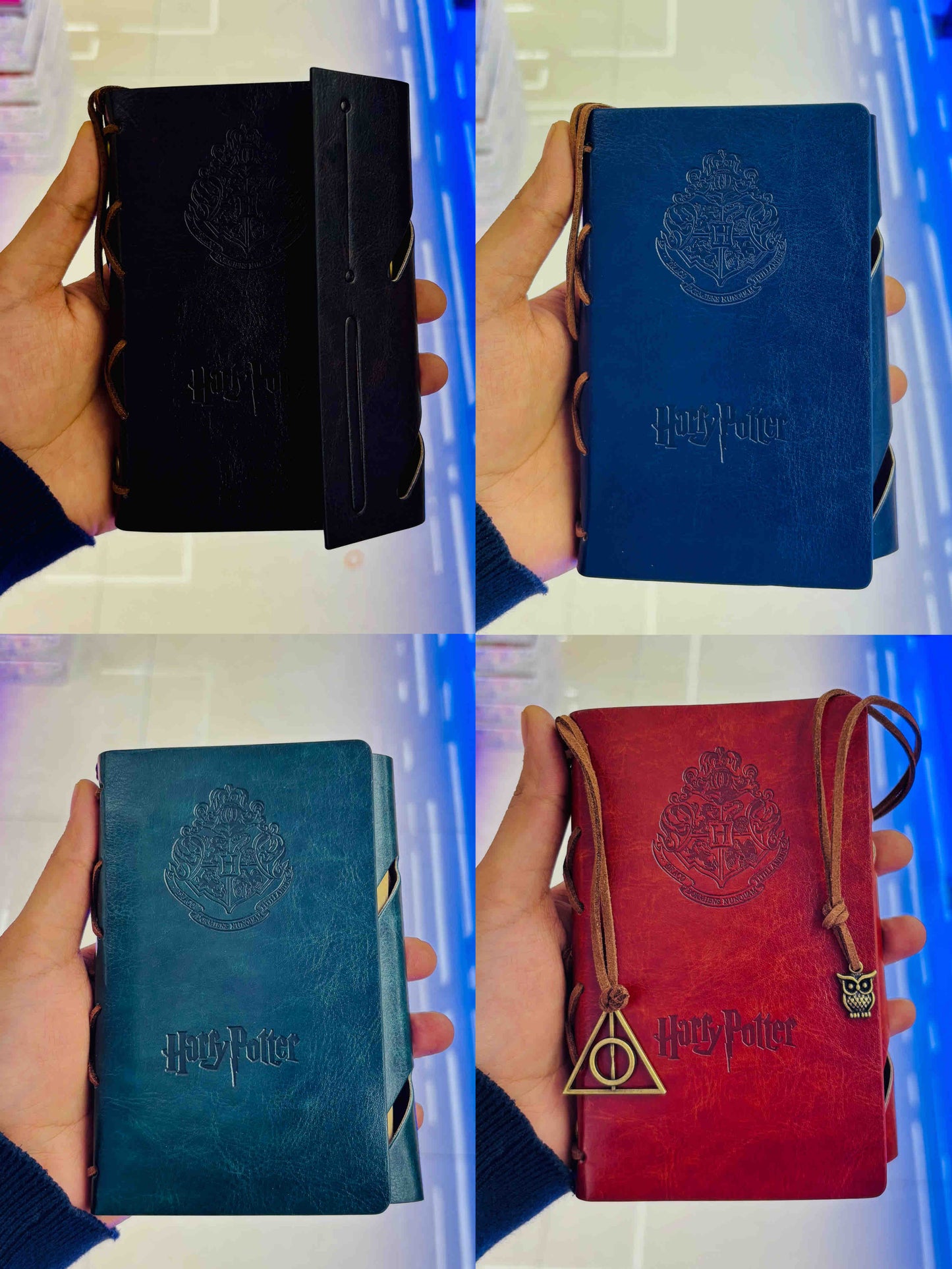 Harry Potter Leather Premium Diary with Bookmark