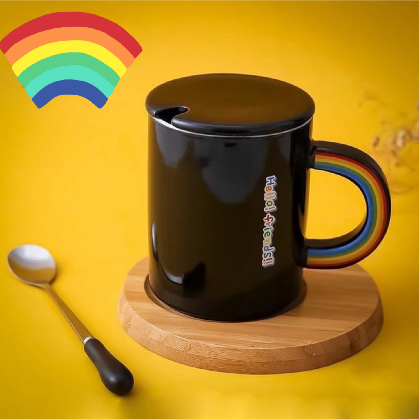 Rainbow Twist Ceramic Mug