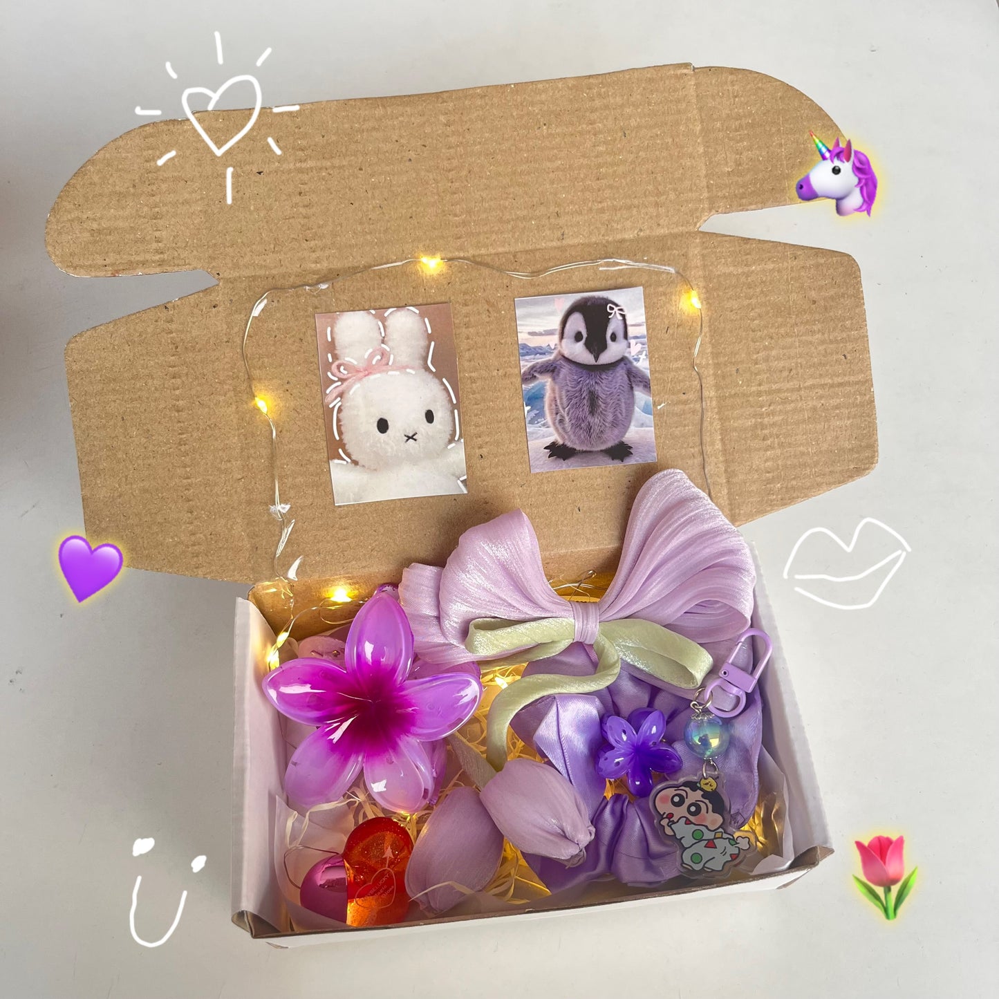 Lavender Garden LED Hamper