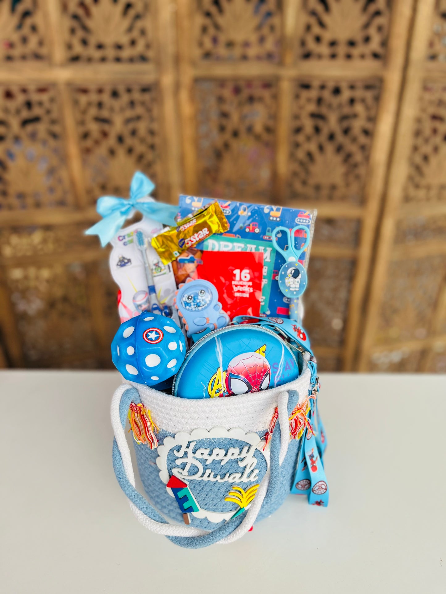 Diwali Special Basket Hamper - Kids Edition