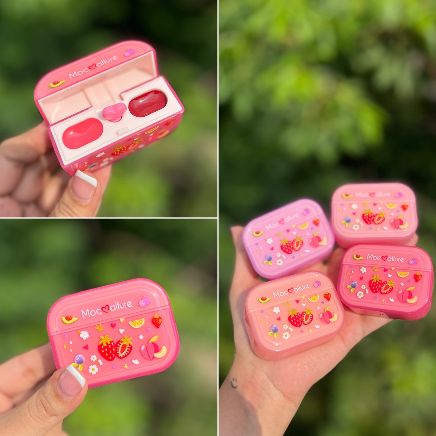 Strawberry Airpods Lipstick Case