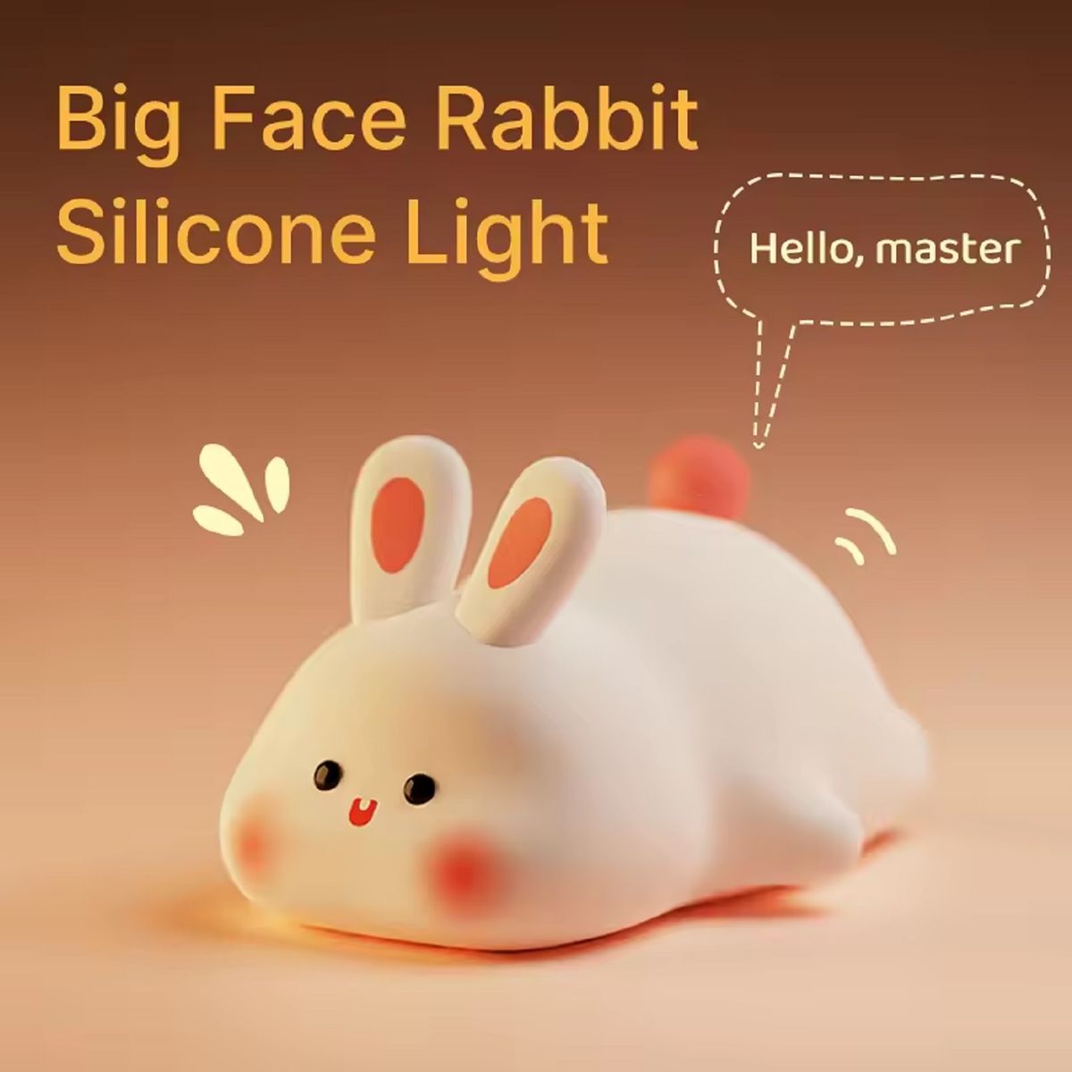 Cute Rabbit Silicone Touch Lamp
