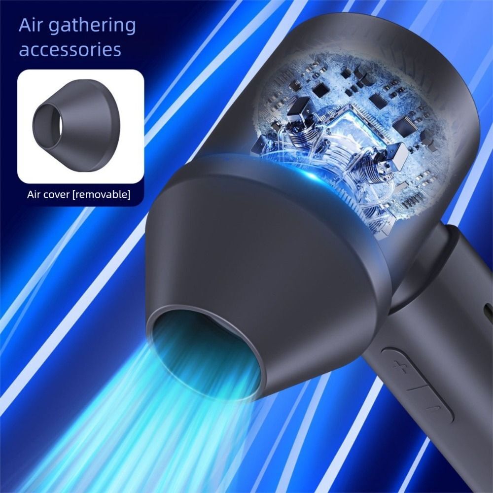 Turbo Powerful Portable USB Rechargeable Hand Fan | Super Speed + LED Display