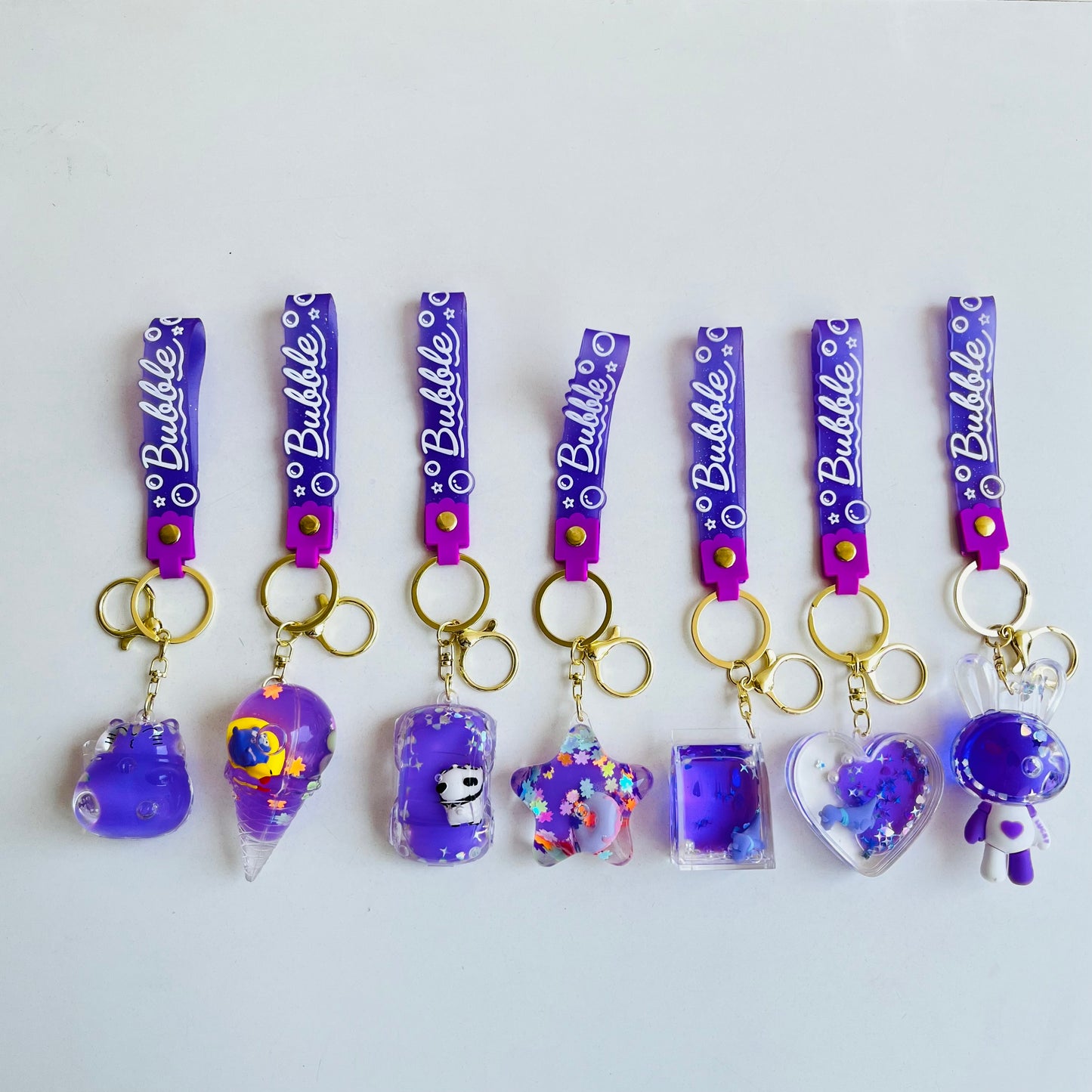 Purple Floating Water Keychain | Buy 1 & Get 1 FREE