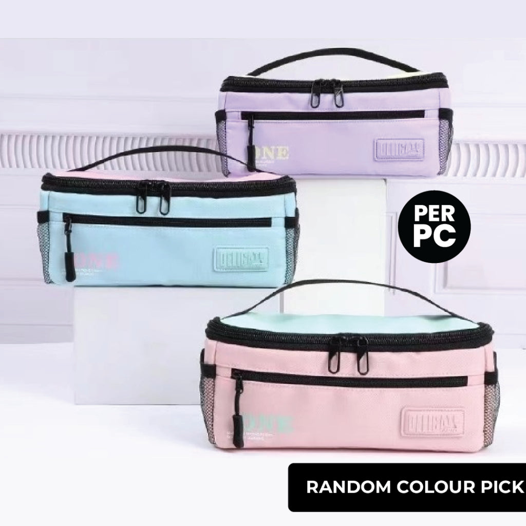 Color Block Super Spacious Organiser Pouch