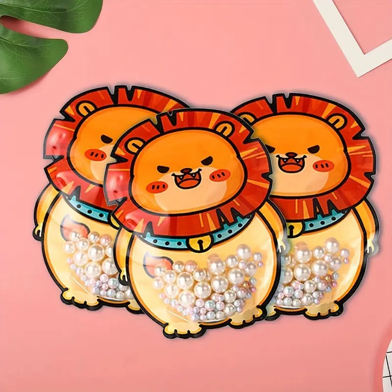 Cute Zip Lock Pouches - Set of 5 Pcs