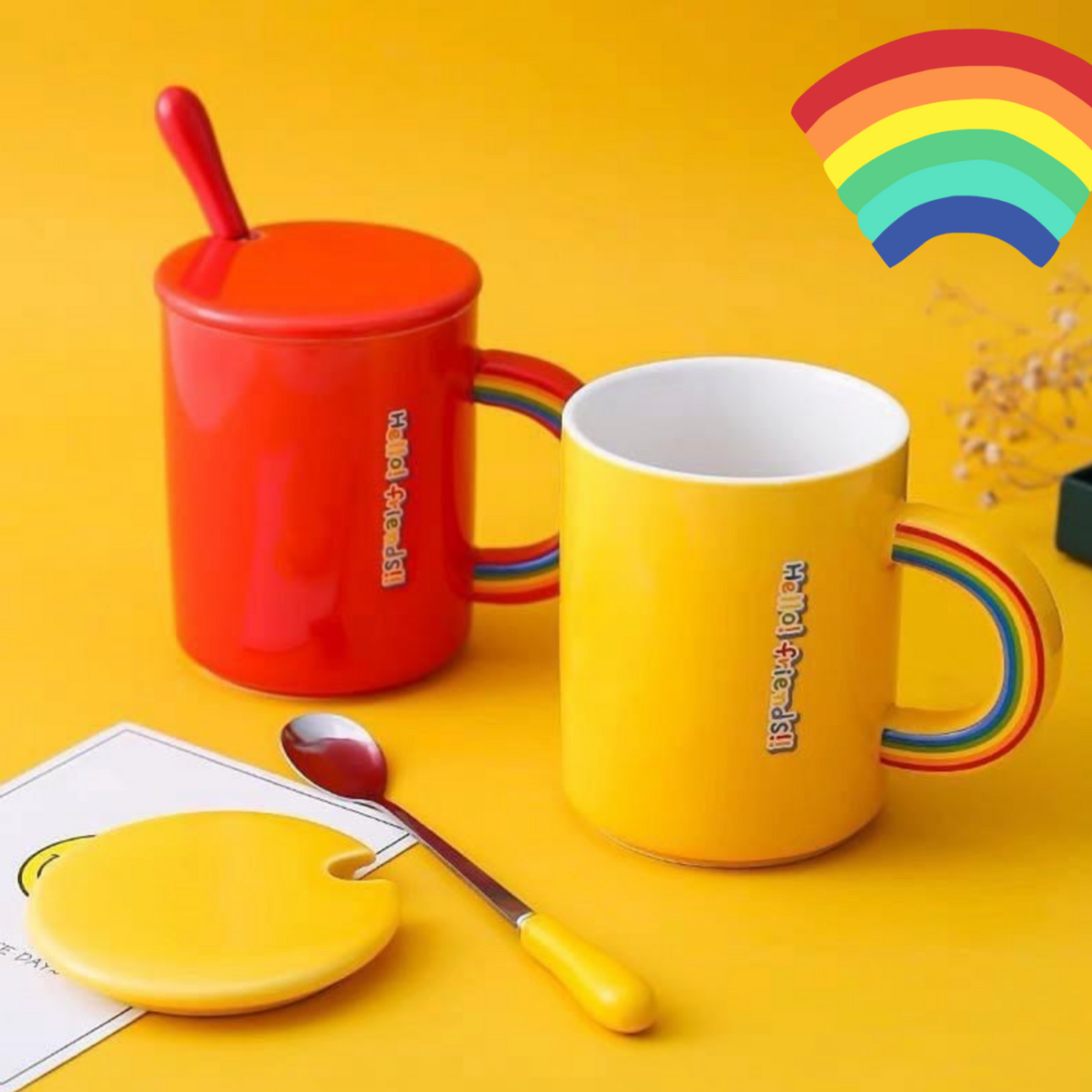 Rainbow Twist Ceramic Mug