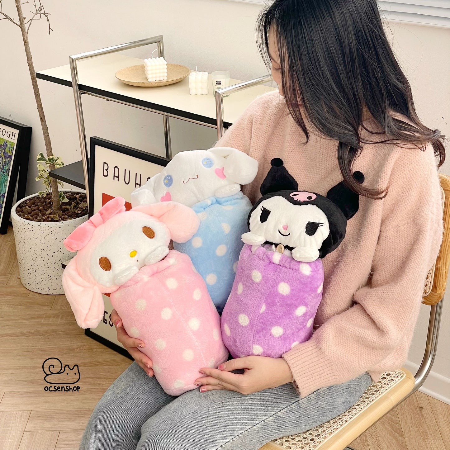 Sanrio Plushie + Blanket