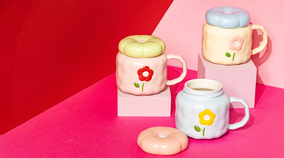 Pinteresty Aesthetic Flower Ceramic Mug