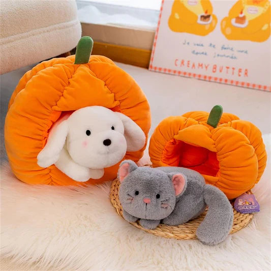 Pumpkin Cat Plushie/Soft Toy