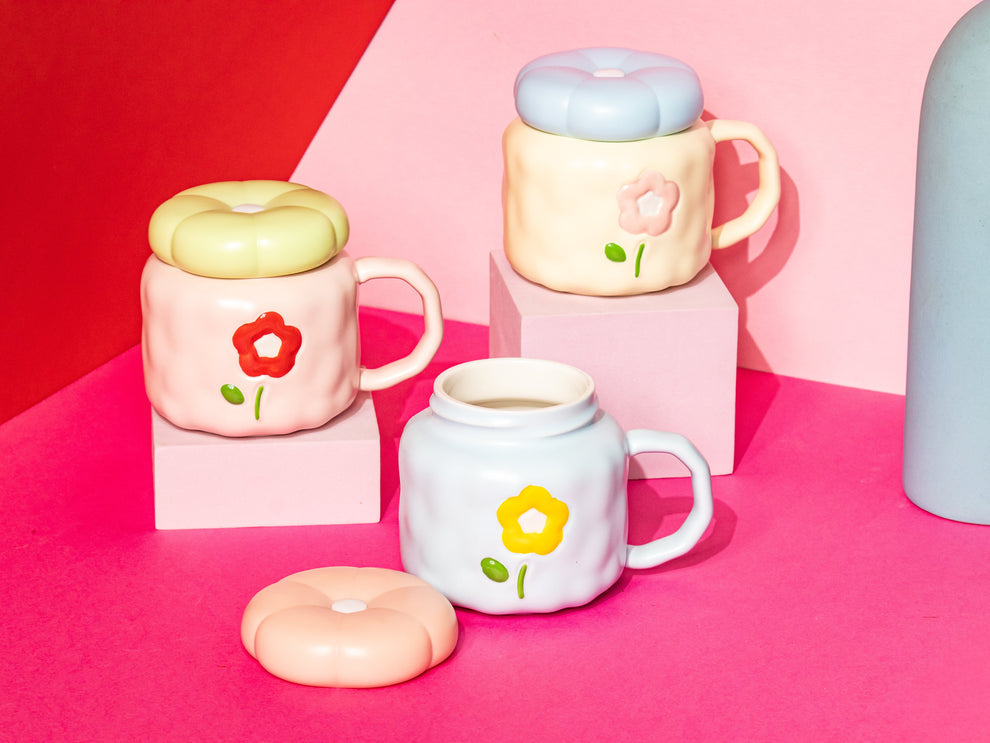 Pinteresty Aesthetic Flower Ceramic Mug