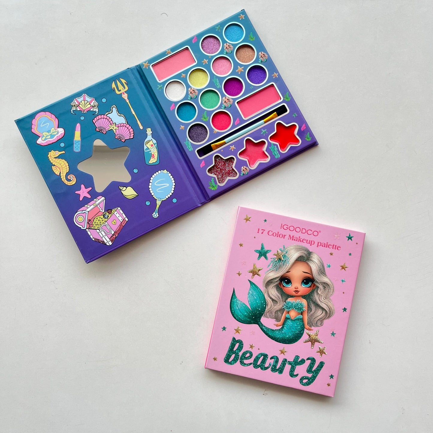 Baby Mermaid Beauty Makeup Set | Kid's Makeup Book/Combo