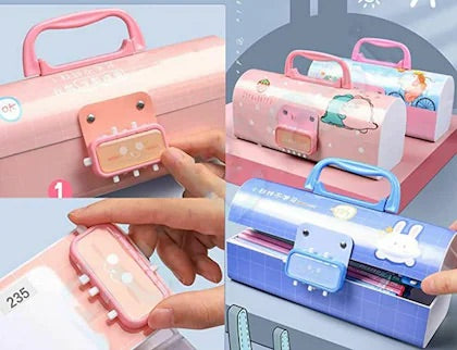 Kawai Pencil Box With Password/Whiteboard & Marker