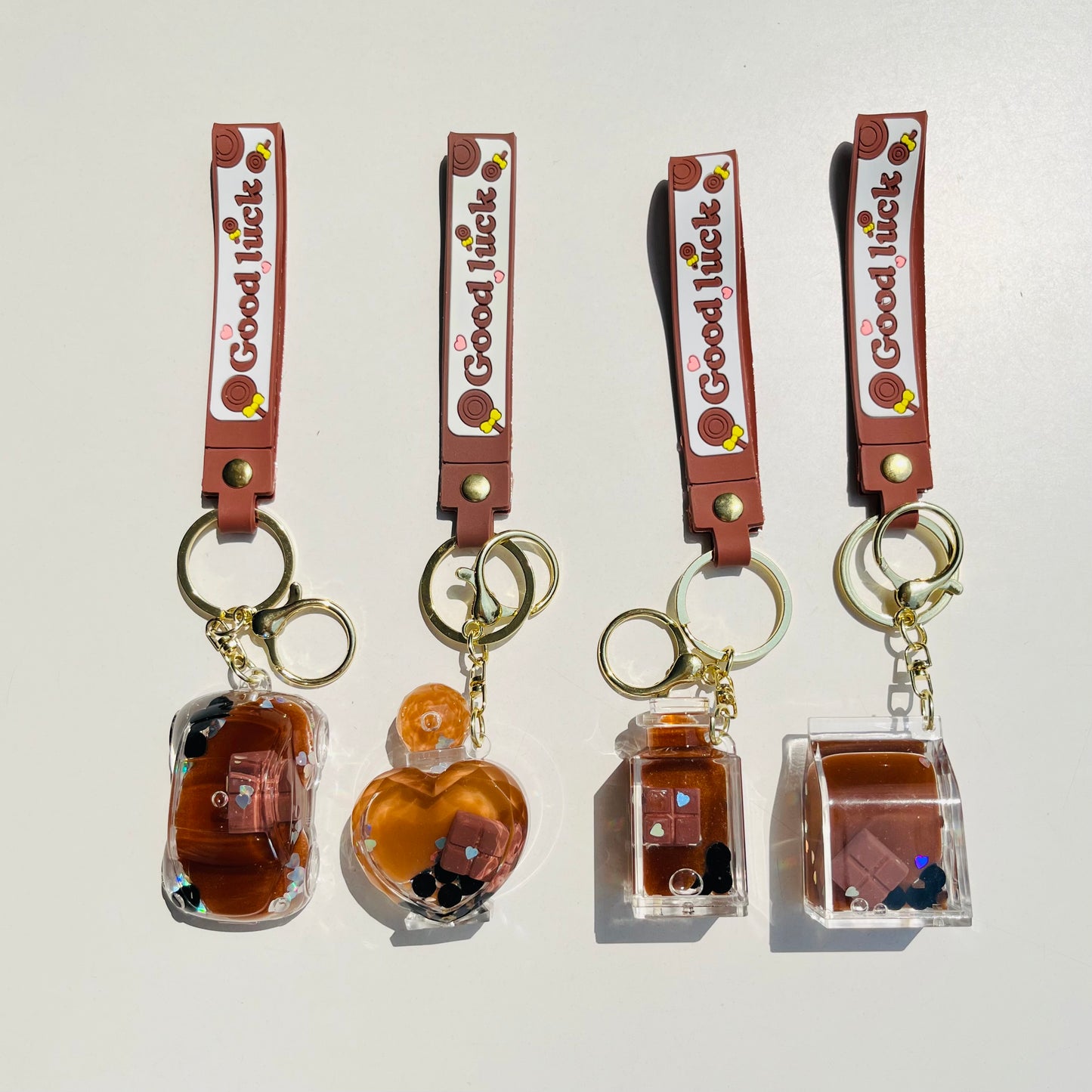 Brown Floating Water Keychain | Buy 1 & Get 1 FREE