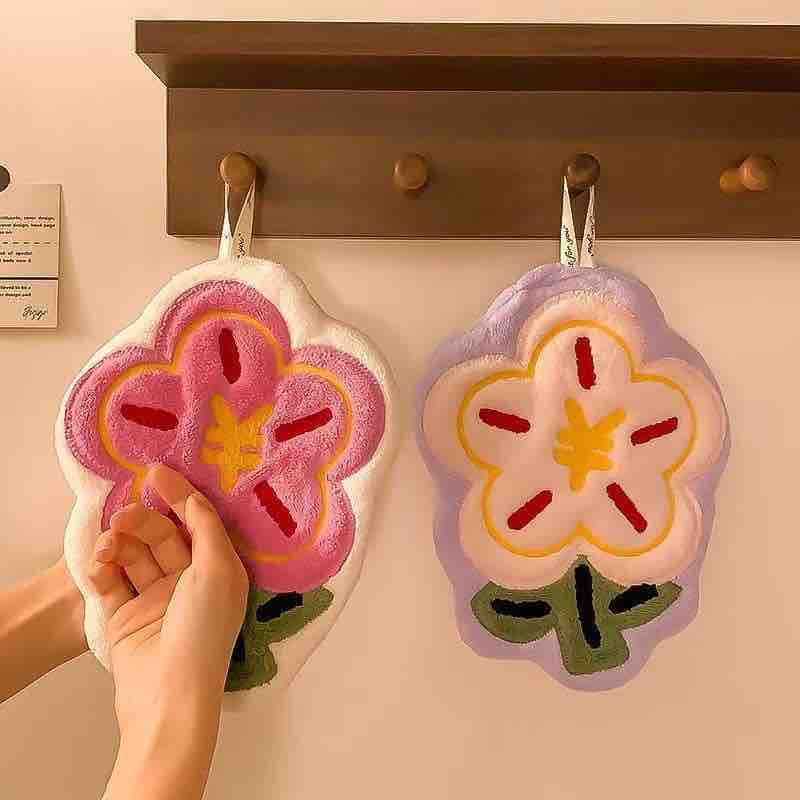 Cute Kawaii Flower Hand Towel | Soft & Absorbent