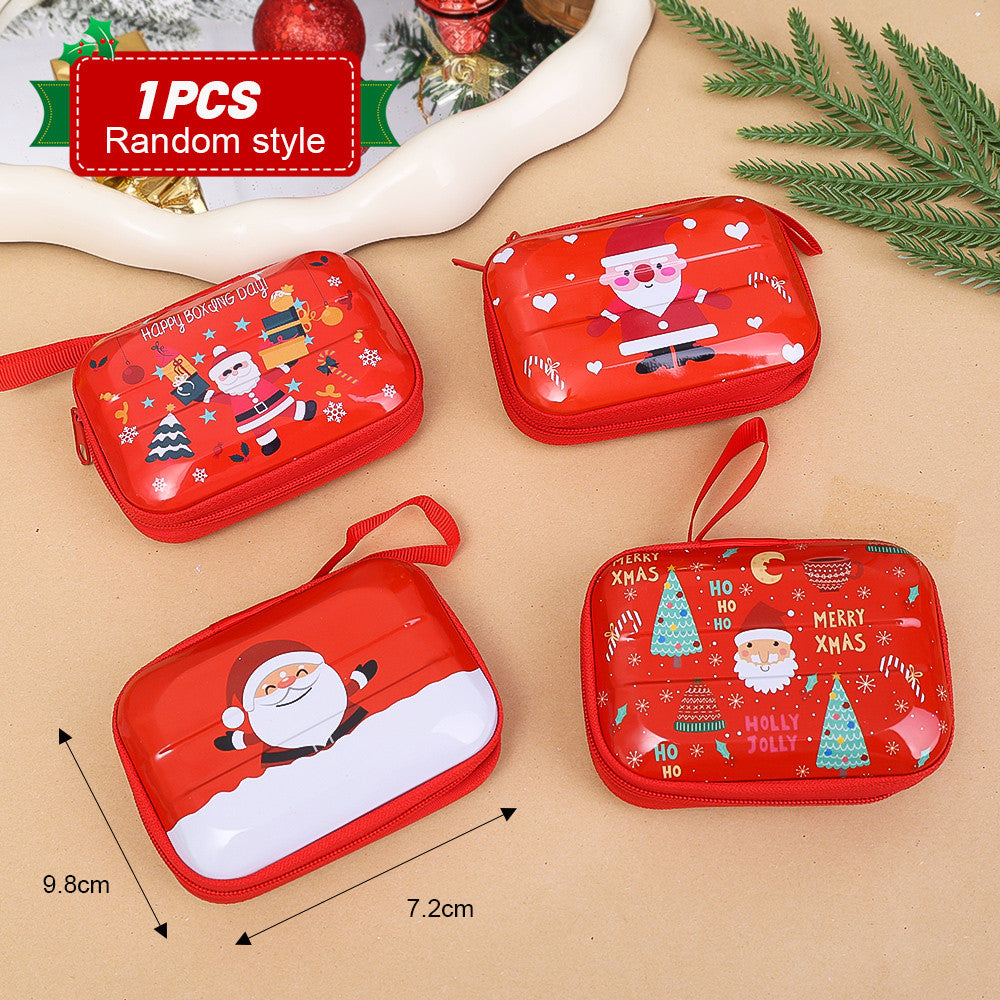 Christmas Rectangle Coin Tin Pouch