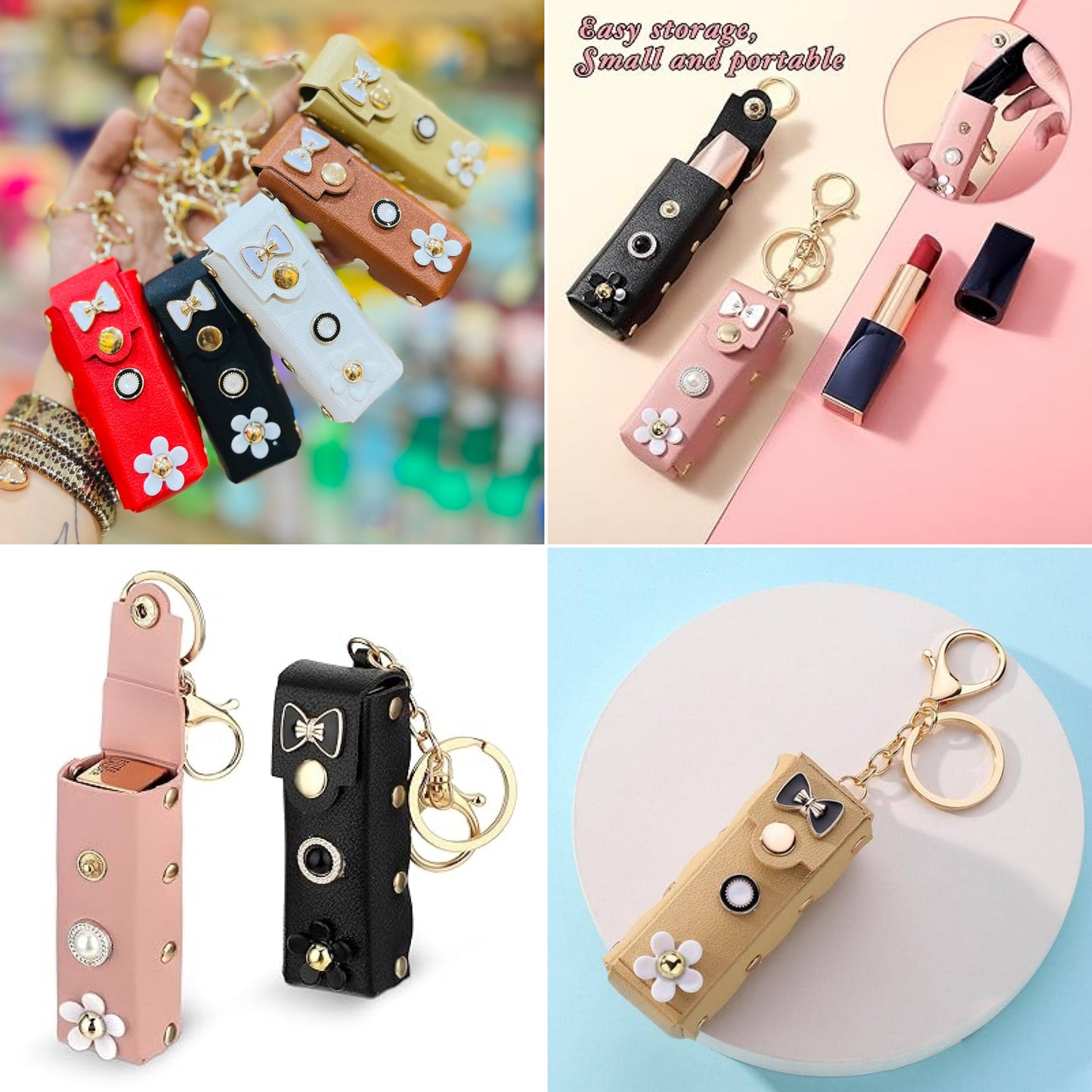 Lipstick Keychain Organiser/Multipurpose Pouch