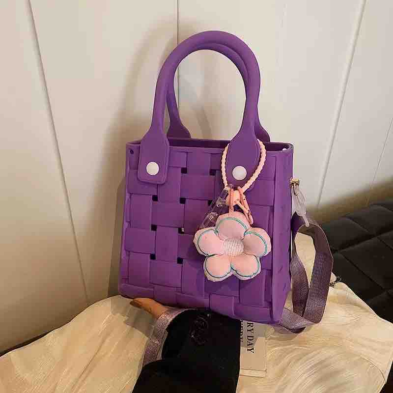 Stylish Silicone Bags with 5 Pcs Detachable Charms