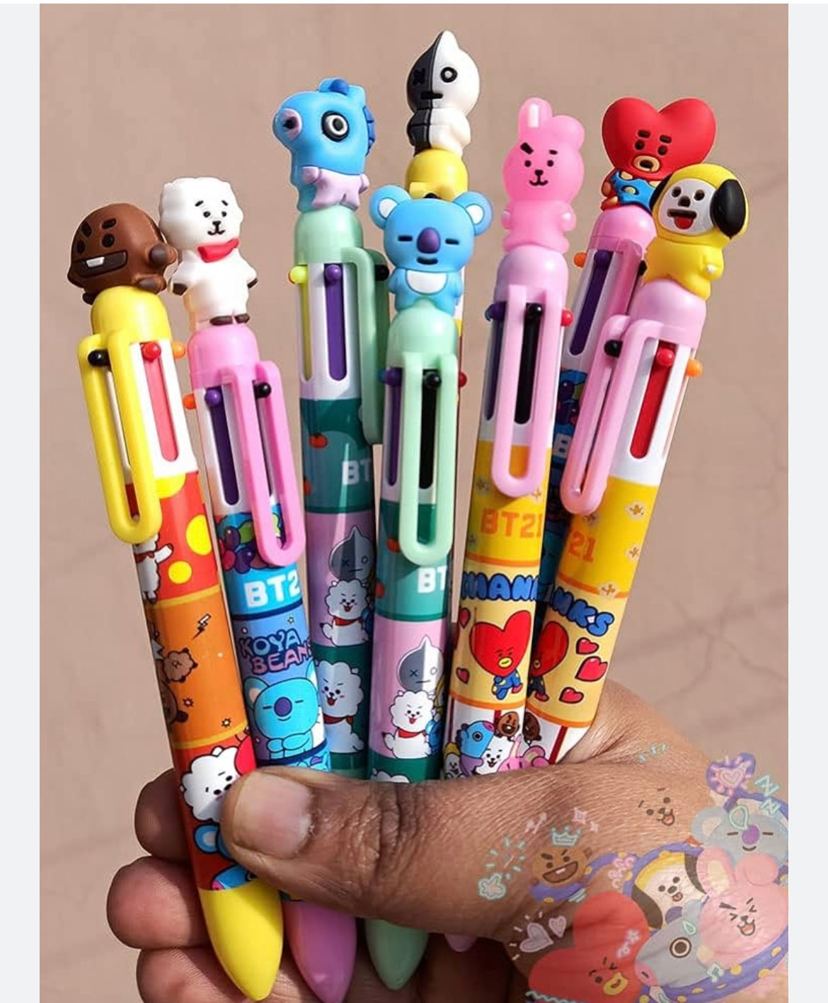 BT21 Multi-ink Pen/BTS Stationary