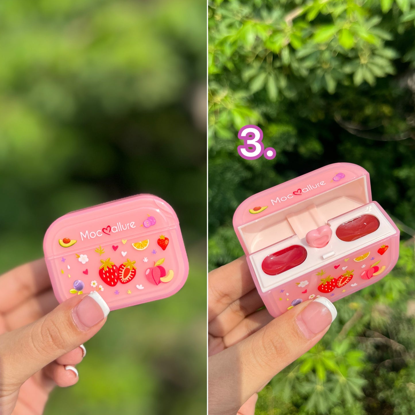Strawberry Airpods Lipstick Case