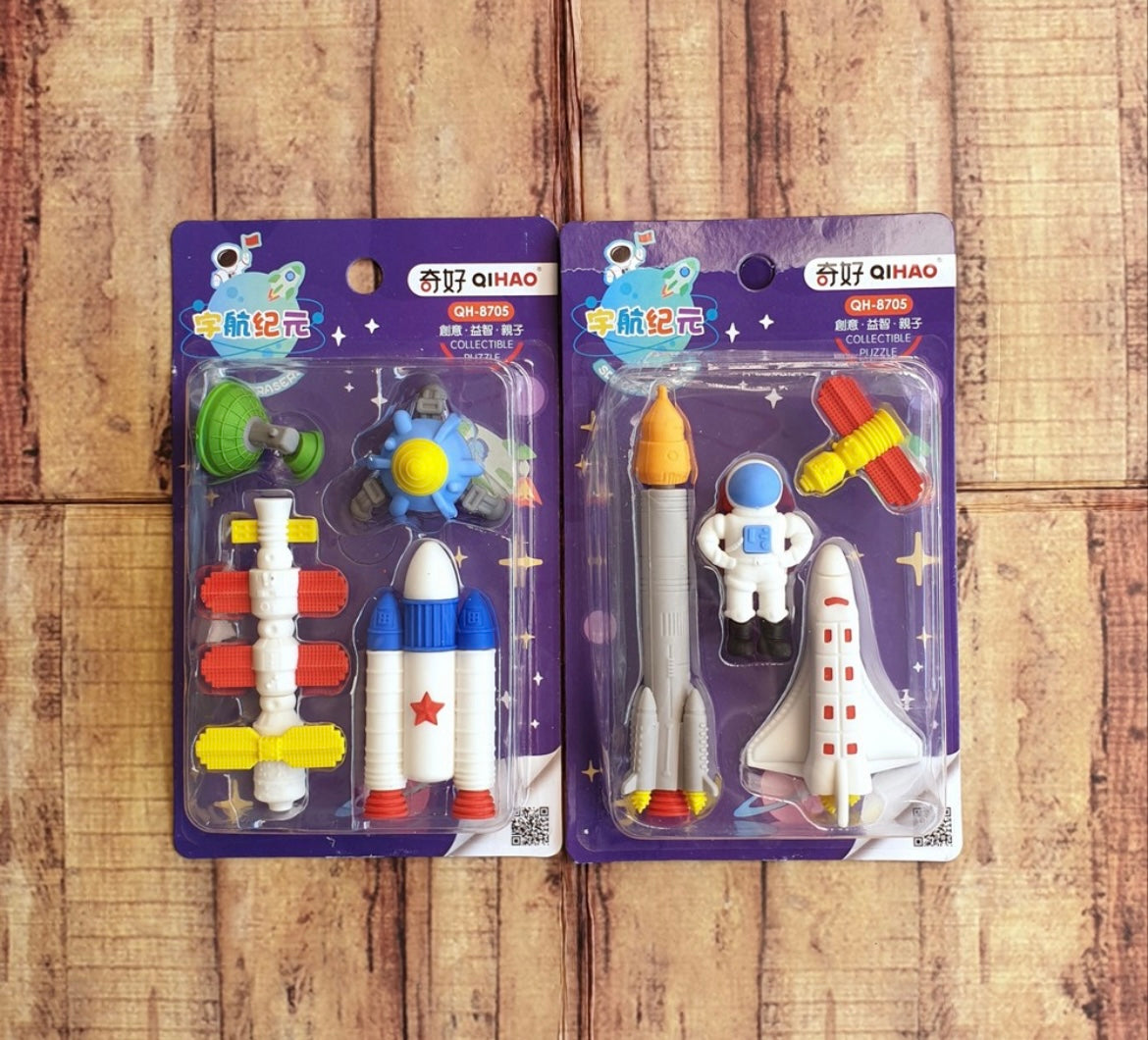 Outer Space 3D Erasers Set
