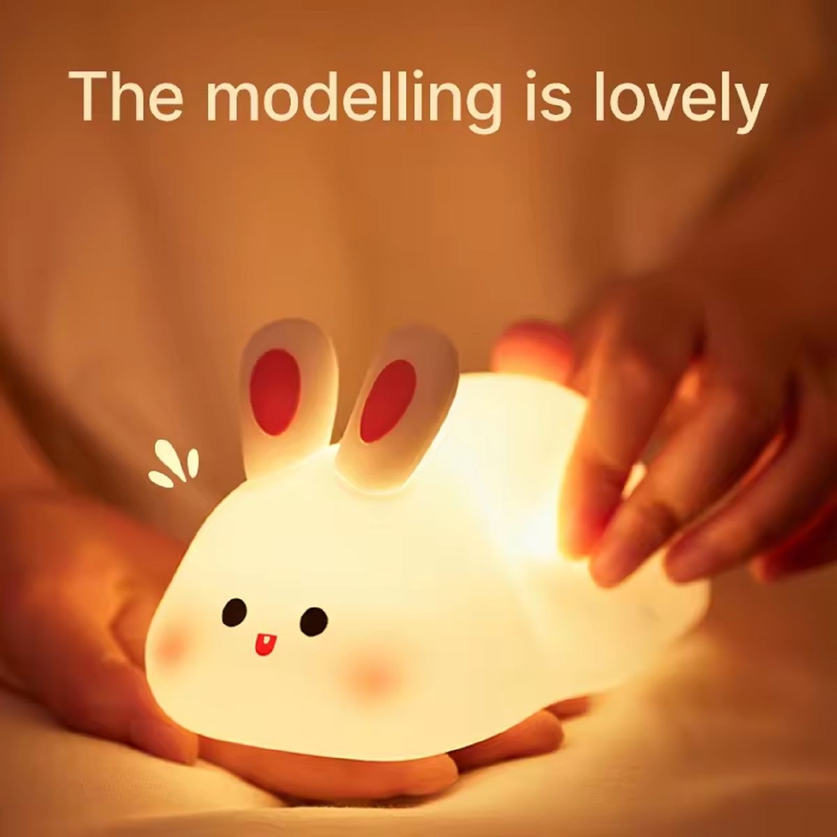 Cute Rabbit Silicone Touch Lamp