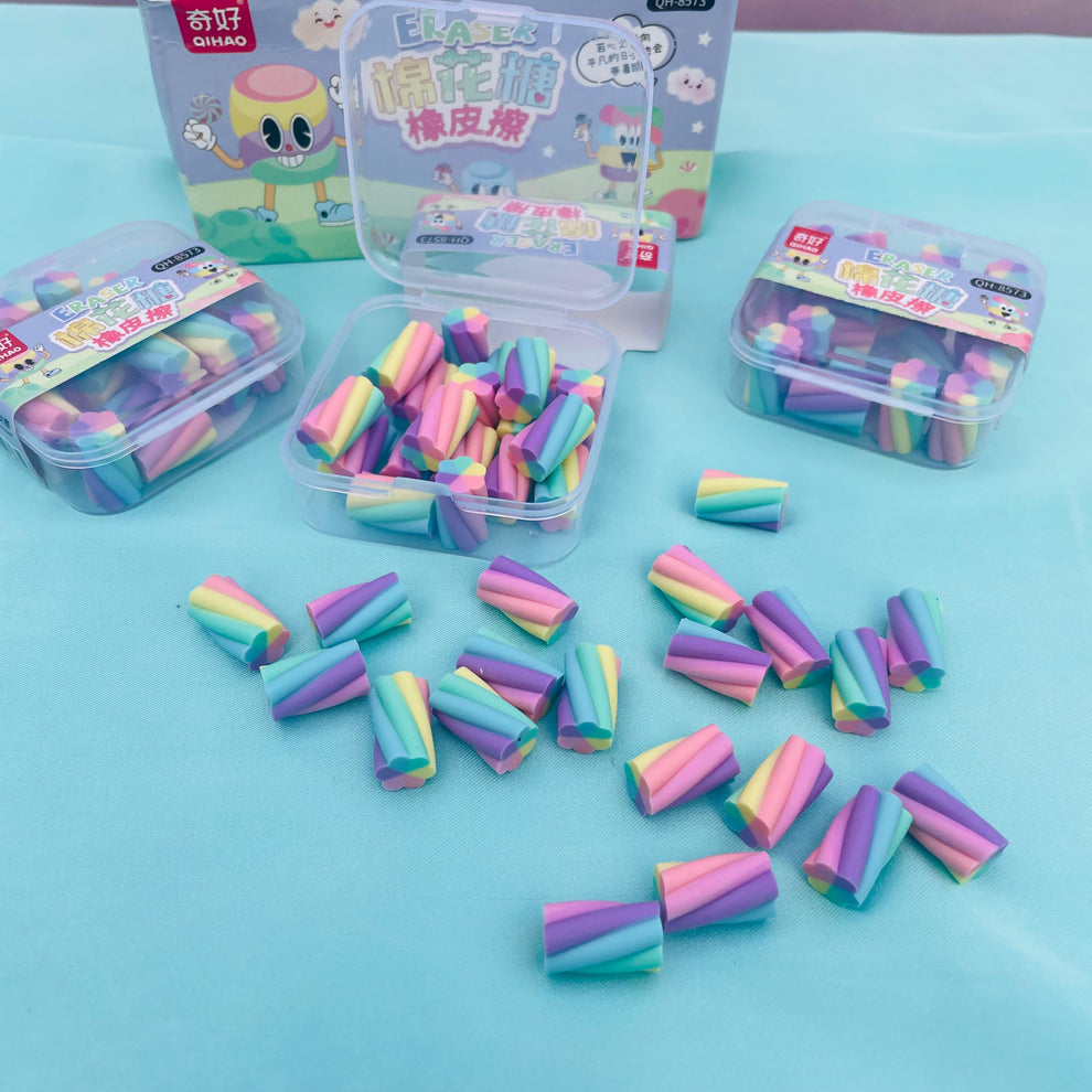 Mini Rainbow/Star Eraser Set
