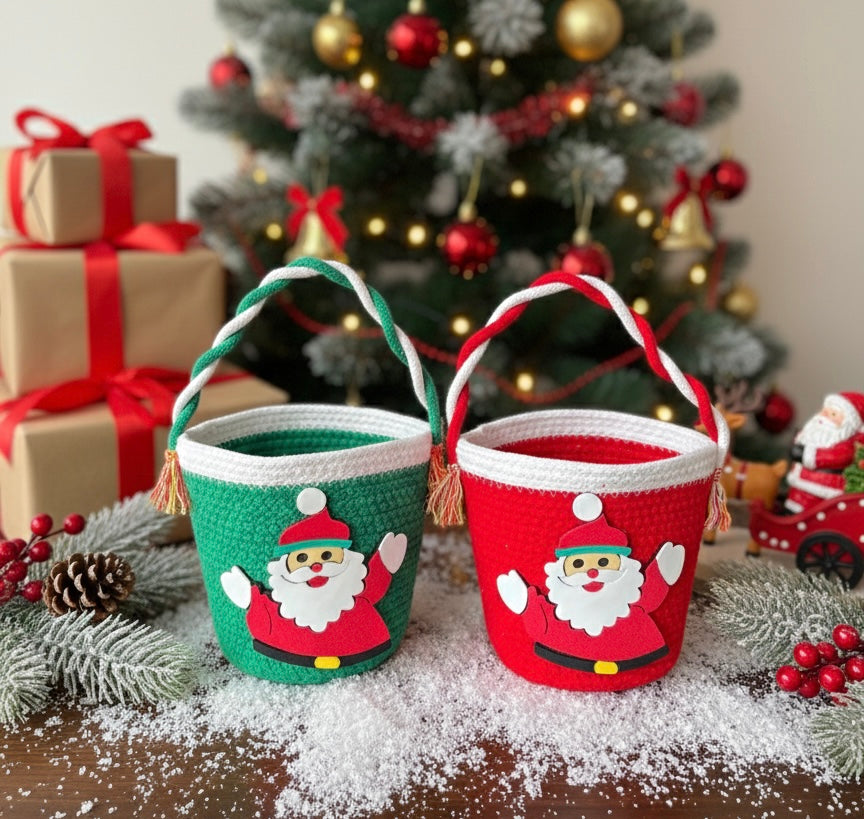 Santa Jute Basket